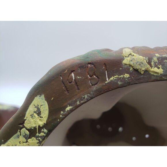 Halloween Ceramic Scarecrow Jack O Lantern Pumpkins For Sale Fall Decor Vintage - Picture 7 of 11